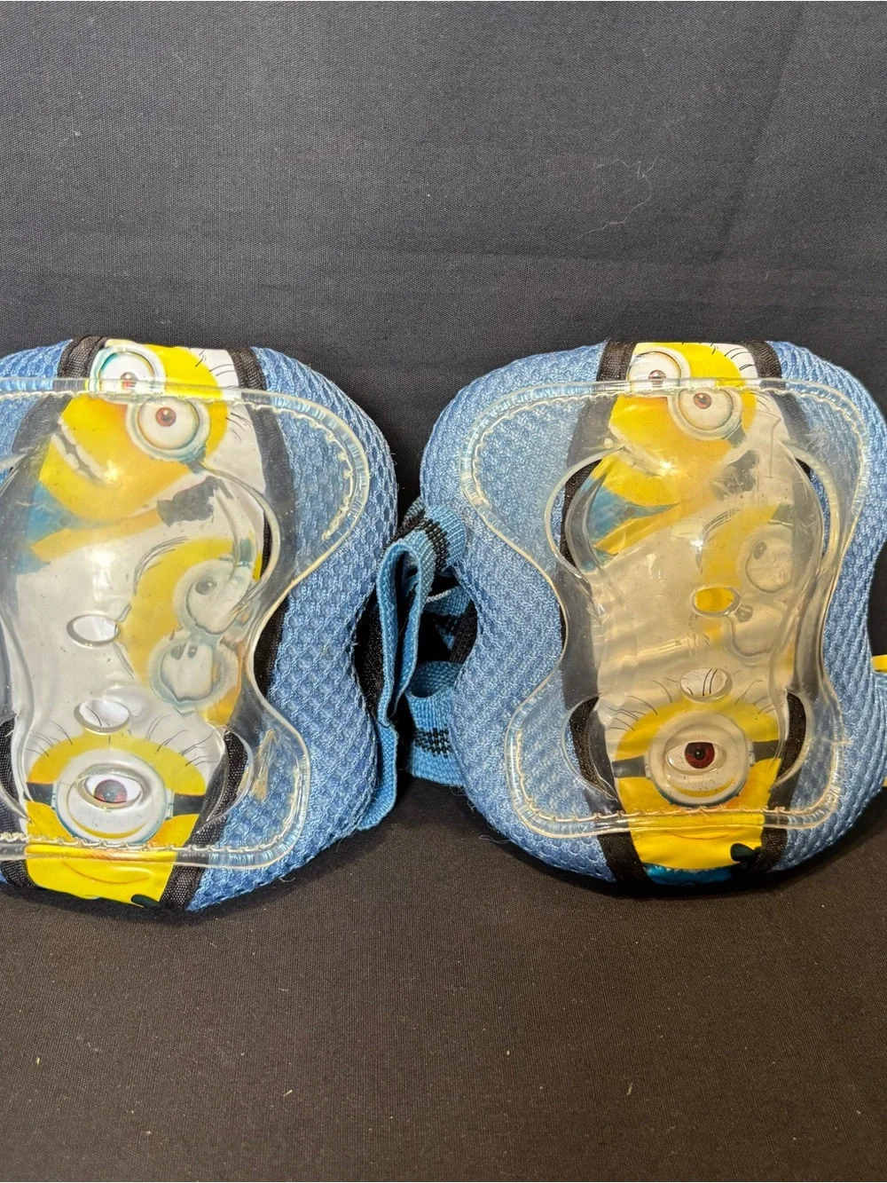 Despicable Me Minion-themed Kids Yellow & Light Blue Helmet and Knee/Elbow Pads